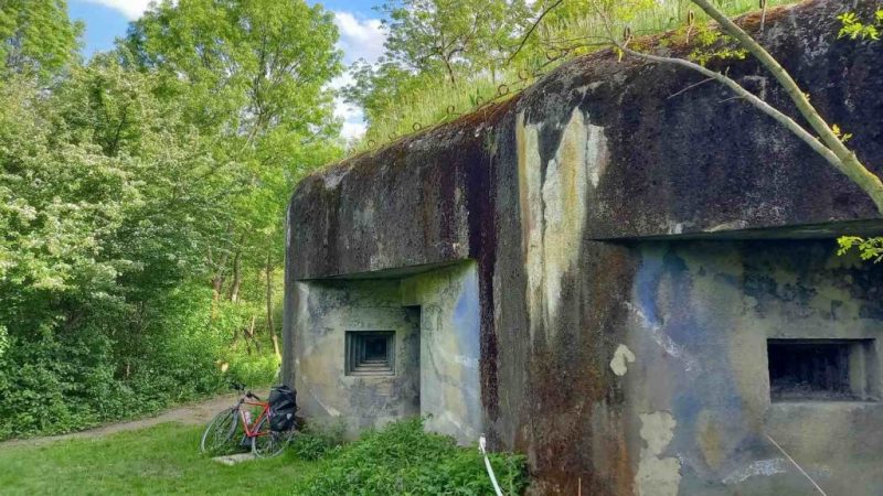 Concrete WWII bunker in Bratislava