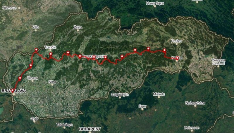 Mountain Route, 13 stages