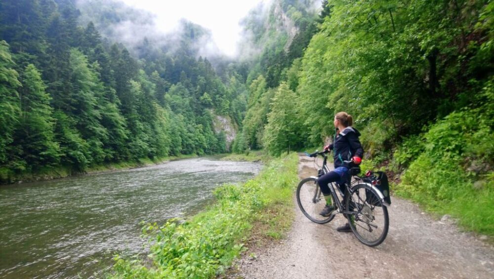 Cycling in Pieniny National Park Slovakia